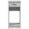 Computer Tower Stand with Drawer - Concrete Grey 35x45x77 cm