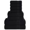  8 Piece Towel Set Black 360 gsm 100% Cotton Colour black Quantity in Package 1 