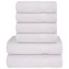  6 Piece Towel Set White 360 gsm 100% Cotton Colour white Quantity in Package 1 