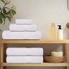 6 Piece White Towel Set - 100% Cotton, 360 GSM | HipoMarket UK