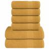  6 Piece Towel Set Gold 360 gsm 100% Cotton Colour gold Quantity in Package 1 