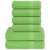  6 Piece Towel Set Green 360 gsm 100% Cotton Colour green Quantity in Package 1 