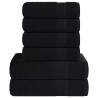  6 Piece Towel Set Black 360 gsm 100% Cotton Colour black Quantity in Package 1 