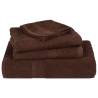 12 Piece Brown Towel Set - 100% Cotton, 360 gsm | HipoMarket