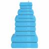  12 Piece Towel Set Turquoise 360 gsm 100% Cotton Colour turquoise Quantity in Package 1 