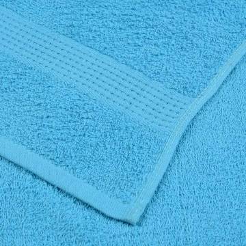 12 Piece Turquoise Towel Set | 100% Cotton - Soft & Absorbent