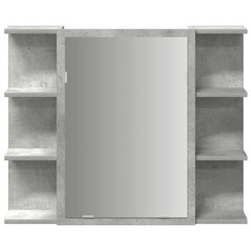 Bathroom Mirror Cabinet - Concrete Grey 80x20.5x64 cm