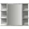 Bathroom Mirror Cabinet - Concrete Grey 80x20.5x64 cm