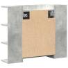 Bathroom Mirror Cabinet - Concrete Grey 80x20.5x64 cm