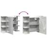 Bathroom Mirror Cabinet - Concrete Grey 80x20.5x64 cm