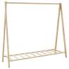 Bamboo Clothes Rack with Shelves - Stylish & Functional