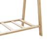 Bamboo Clothes Rack with Shelves - Stylish & Functional