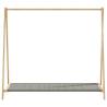 Bamboo Clothes Rack with Shelves - 106x34x102 cm