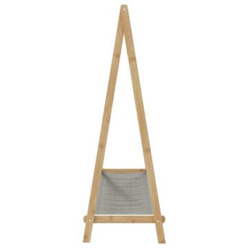 Bamboo Clothes Rack with Shelves - 106x34x102 cm