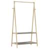  Clothes Rack with Shelves 96x45.5x150.5 cm Bamboo Size 96 cm Quantity in Package 1 Model without wheels Material fabric 