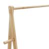 Bamboo Clothes Rack with Shelves - Stylish & Durable Design