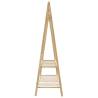 Bamboo Clothes Rack with Shelves – Space-Saving & Stylish