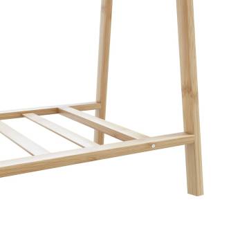 Bamboo Clothes Rack with Shelves – Space-Saving & Stylish