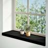 Window Sills 2 pcs Dark Brown Solid Oak - 80x25x2 cm