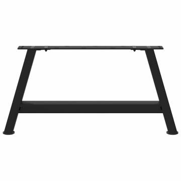 A-Shaped Coffee Table Legs - Black Steel (60x30-31 cm) - 2 pcs