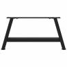 A-Shaped Coffee Table Legs - Black Steel (60x30-31 cm) - 2 pcs