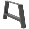 A-Shaped Coffee Table Legs - Anthracite Steel (60x30-31 cm)