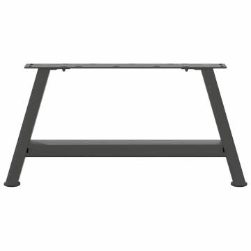 A-Shaped Coffee Table Legs - Anthracite Steel (60x30-31 cm)