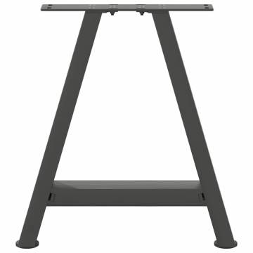 A-Shaped Coffee Table Legs - Anthracite Steel | 2 pcs 50x(42-43) cm