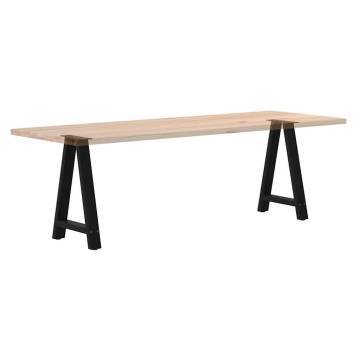 A-Shaped Coffee Table Legs - Black Steel 60x(72-73) cm