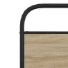 Smoked Oak Bed Frame 75x190 cm - Elegant & Sturdy Design