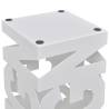 White Square Umbrella Stand | Durable Steel Holder - 48.5 cm