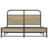 Elegant Smoked Oak Bed Frame 120x190 cm | Hipomarket