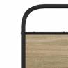 Elegant Smoked Oak Bed Frame 120x190 cm | Hipomarket