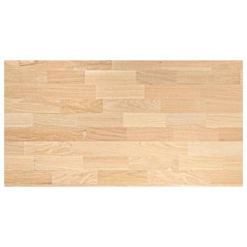 Solid Oak Kitchen Worktop 120x63.5 cm - Rustic Charm