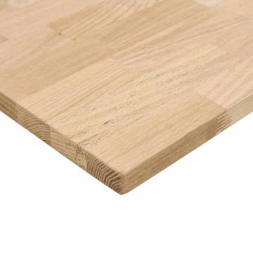 Solid Oak Kitchen Worktop 120x63.5 cm - Rustic Charm