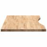 Solid Oak Desk Top 80x50 cm | Untreated Rectangular Design