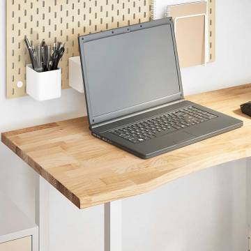 Solid Oak Desk Top 100x60 cm - Untreated Wooden Surface