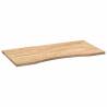 Solid Oak Desk Top 100x60 cm - Untreated Wooden Surface