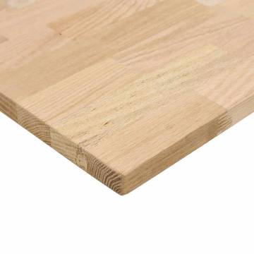 Solid Oak Desk Top 100x60 cm - Untreated Wooden Surface