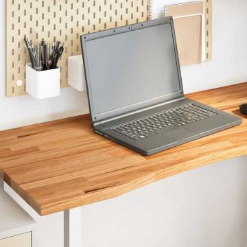 Light Brown Solid Oak Desk Top 120x60 cm | HipoMarket