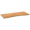 Light Brown Solid Oak Desk Top 120x60 cm | HipoMarket