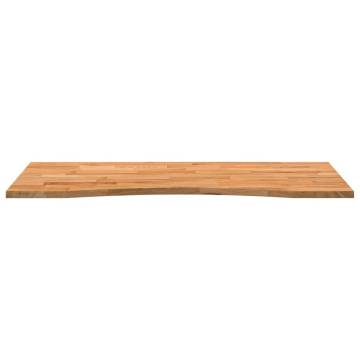 Light Brown Solid Oak Desk Top 120x60 cm | HipoMarket