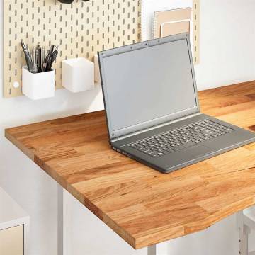 Solid Wood Oak Desk Top - Light Brown 100x80 cm | HipoMarket