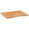 Solid Wood Oak Desk Top - Light Brown 100x80 cm | HipoMarket