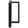 Stylish T-Shaped Dining Table Legs - 2 pcs Black Steel