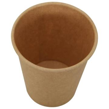 Paper Coffee Cups 1000 pcs 8oz Brown - Durable & Leak-Proof