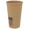 Paper Coffee Cups 1000 pcs 16oz Brown - Durable & Leak-Proof