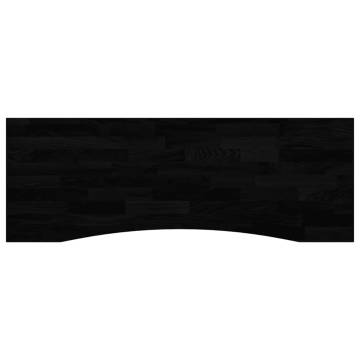 Dark Brown Solid Oak Desk Top 140x50 cm | Hipomarket