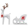 Christmas Decoration Reindeer & Sleigh with 100 LEDs - Cold White