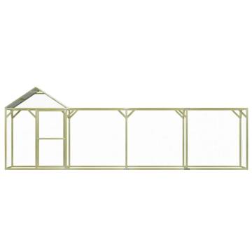 Durable 6x1.5x2 m Chicken Cage | Impregnated Wood Pine